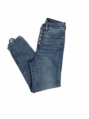 Express High-Rise Button-Fly Ankle Jeans